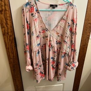 flowered blouse